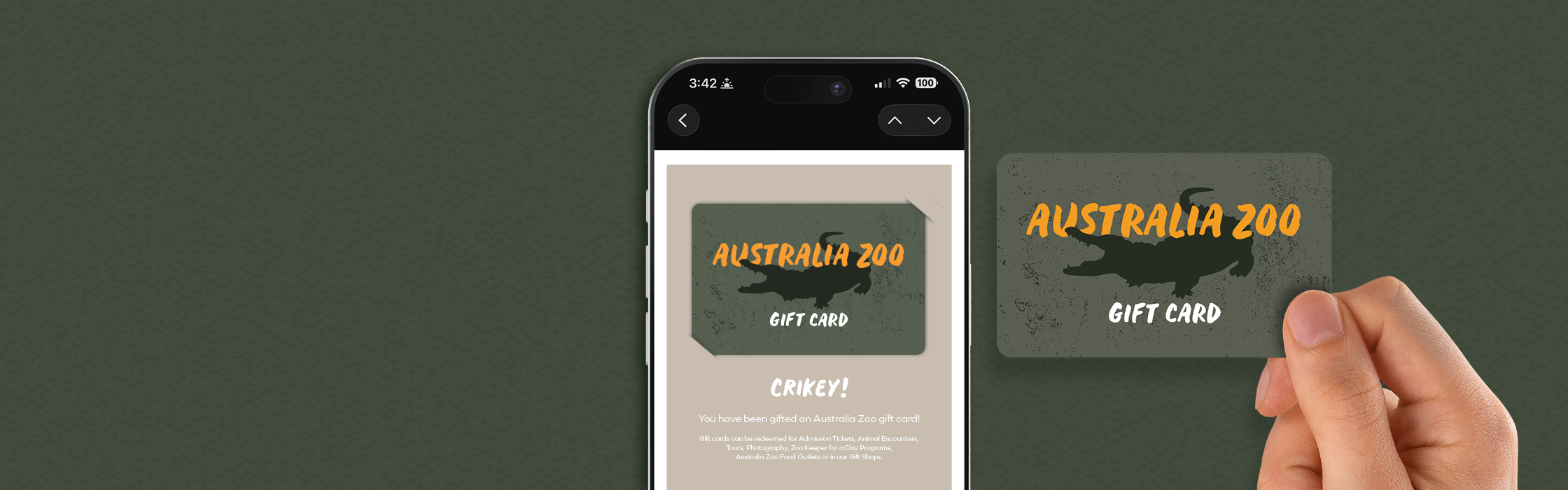 AZ Main Home Page Banner - Australia Zoo Gift Cards